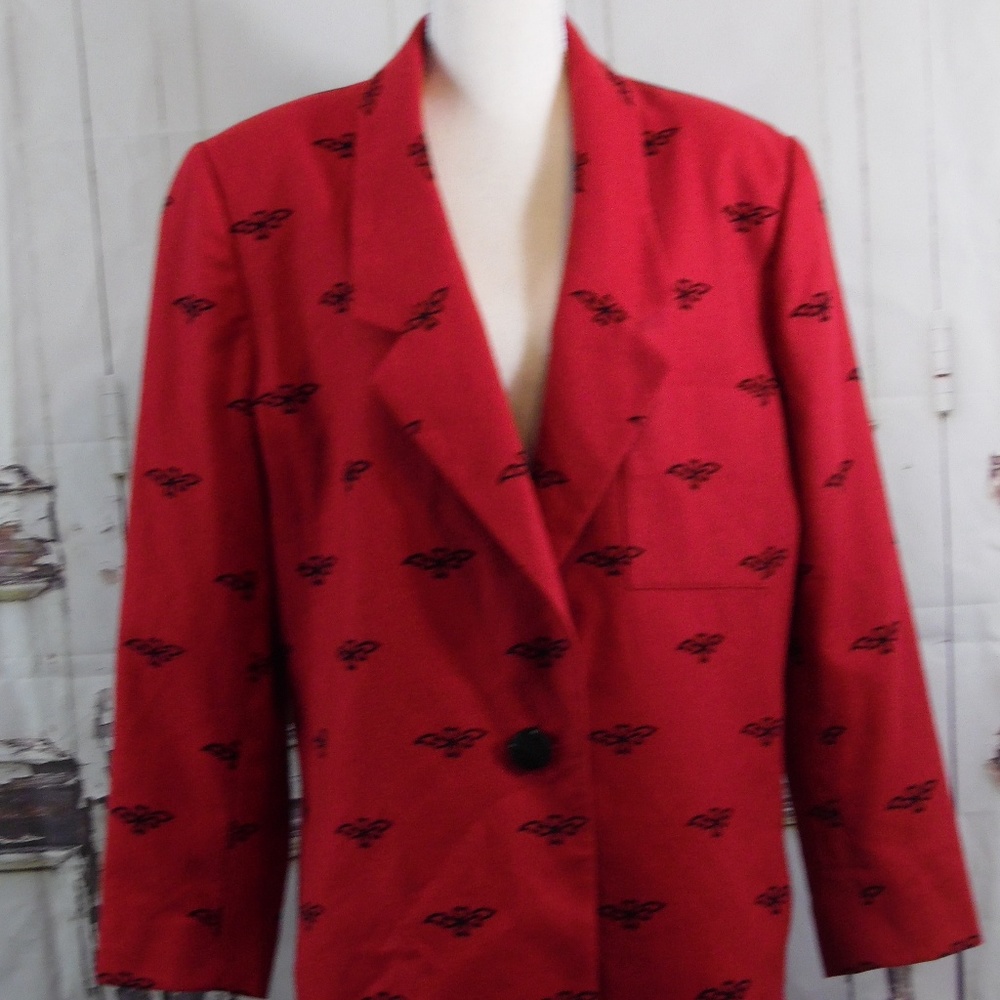 EUC DONCASTER Vintage Red Blazer Plus size